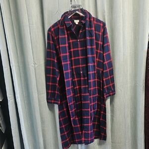 J. Crew Blue and Red Checkered Dress